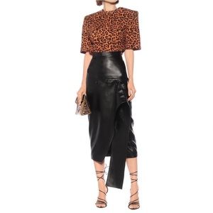 Matériel Tbilisi High-Rise Faux-Leather Skirt